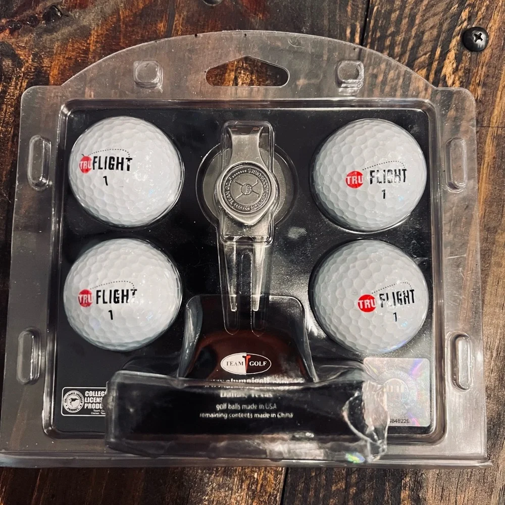 New KU Jayhawks Golf Balls, Bottle and Hat